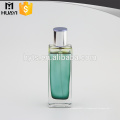 Bouteille en verre de parfum de revêtement de couleur verte à l&#39;intérieur 50ml